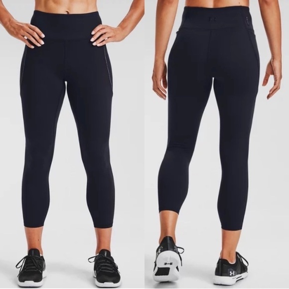 NWT Under Armour UA HydraFuse High Rise Active Leggings in Black - Picture 1 of 11